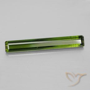 3.44 ct Green Tourmaline Stone, Natural Tourmaline in Octagon Facet Shape for Sale