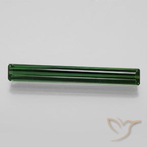 3.19ct Natural Cool Forest Green Tourmaline, Emerald Cut, VVS