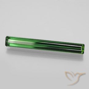 3.19 ct Green Tourmaline Stone, Natural Tourmaline in Octagon Facet Shape for Sale