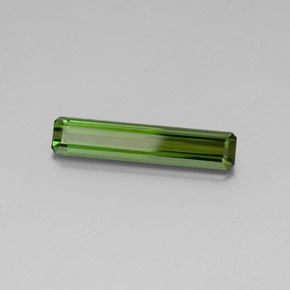 3.01 ct Green Tourmaline Stone, Natural Tourmaline in Octagon Facet Shape for Sale