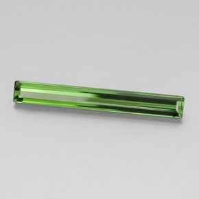 3.15 ct Green Tourmaline Stone, Natural Tourmaline in Octagon Facet Shape for Sale