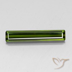 3.28ct Natural Dark Green Tourmaline, Emerald Cut, VVS-VS