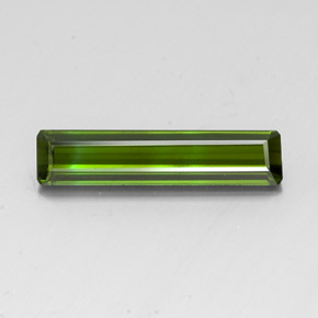3.40 ct Green Tourmaline Gemstone, Tourmaline Gem in Octagon Facet Shape for Sale.