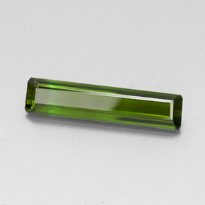 3.40 ct Green Tourmaline Stone, Natural Tourmaline in Octagon Facet Shape for Sale