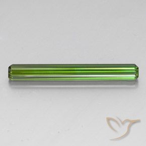 3.42ct Natural Deep Green Tourmaline, Emerald Cut, VVS-VS