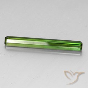 3.42 ct Green Tourmaline Stone, Natural Tourmaline in Octagon Facet Shape for Sale