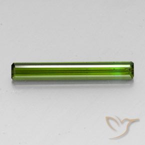 3.08ct Natural Dark Green Tourmaline, Octagon / Emerald Cut, VS-SI, Photo A