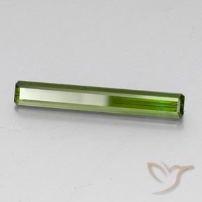 3.08 ct Green Tourmaline Stone, Natural Tourmaline in Octagon Facet Shape for Sale