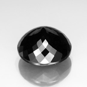 Tourmaline Gemstone in 20.4 mm Size for Sale, Tourmaline Stone in Black Color