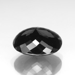 Tourmaline Gemstone in 21.3 x 17.2 mm Size for Sale, Tourmaline Stone in Black Color