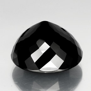 Tourmaline Gemstone in 24.9 x 22.3 mm Size for Sale, Tourmaline Stone in Black Color