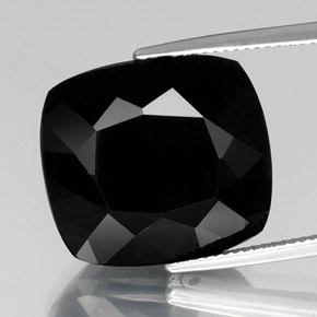 26.13 ct Black Tourmaline Gemstone, Tourmaline Gem in Cushion-Cut Shape for Sale.