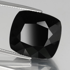 26.13 ct Black Tourmaline Stone, Natural Tourmaline in Cushion-Cut Shape for Sale