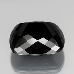 Tourmaline Gemstone in 19.1 x 17.2 mm Size for Sale, Tourmaline Stone in Black Color