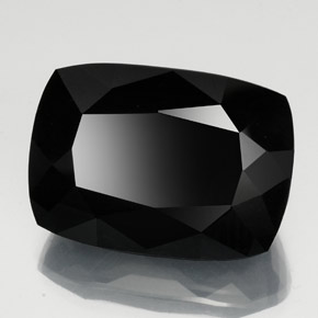 57.54 ct Black Tourmaline Stone, Natural Tourmaline in Cushion-Cut Shape for Sale
