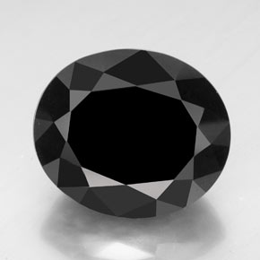 74.70 ct Black Tourmaline Gemstone, Tourmaline Gem in Oval Facet Shape for Sale.
