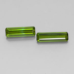 1.55 ct Green Tourmaline Gemstone, Tourmaline Gem in Octagon Facet Shape for Sale.