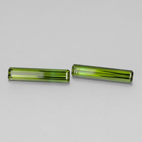 1.70 ct Green Tourmaline Stone, Natural Tourmaline in Octagon Facet Shape for Sale