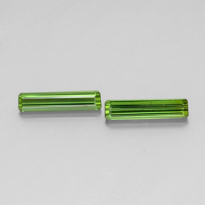1.82 ct Green Tourmaline Gemstone, Tourmaline Gem in Octagon Facet Shape for Sale.
