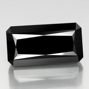 38.90 ct Black Tourmaline Gemstone, Tourmaline Gem in Octagon / Scissor Cut Shape for Sale.