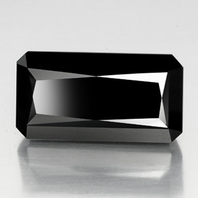 38.90 ct Black Tourmaline Stone, Natural Tourmaline in Octagon / Scissor Cut Shape for Sale