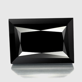 Black Tourmaline Gem - 59ct Baguette / Scissor Cut (ID: 348200)