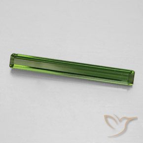 2.09 ct Green Tourmaline Stone, Natural Tourmaline in Octagon Facet Shape for Sale