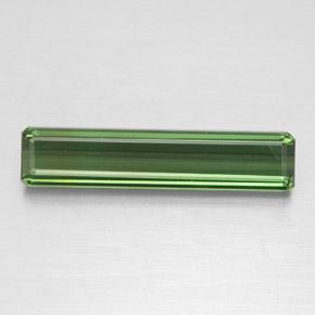 2.11 ct Green Tourmaline Gemstone, Tourmaline Gem in Octagon Facet Shape for Sale.