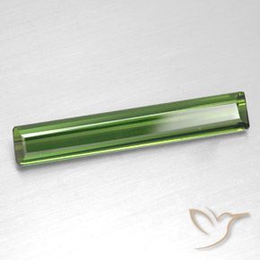 2.23 ct Green Tourmaline Stone, Natural Tourmaline in Octagon Facet Shape for Sale