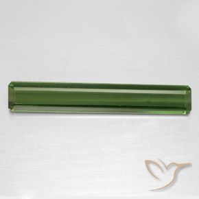 2.98ct Natural Medium Green Tourmaline, Emerald Cut, VVS-VS