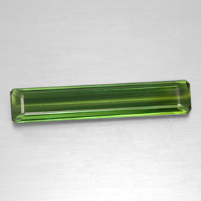 2.62 ct Green Tourmaline Gemstone, Tourmaline Gem in Octagon Facet Shape for Sale.