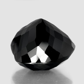 Tourmaline Gemstone in 18.1 x 17.1 mm Size for Sale, Tourmaline Stone in Black Color