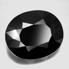 29.19 ct Black Tourmaline Stone, Natural Tourmaline in Oval Facet Shape for Sale