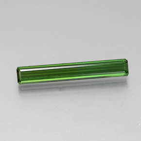 Medium-Dark Green Tourmaline Gem - 2.6ct Octagon Facet (ID: 348382)