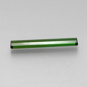 Tourmaline Gemstone in 23.9 x 3.8 mm Size for Sale, Tourmaline Stone in Medium-Dark Green Color