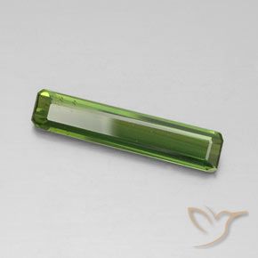 2.55 ct Green Tourmaline Stone, Natural Tourmaline in Octagon Facet Shape for Sale