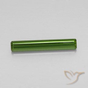 2.77ct Natural Dark Green Tourmaline, Octagon / Emerald Cut, VS, Photo A