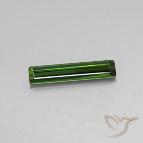 2.66ct Natural Dark Green Tourmaline, Emerald Cut, VS
