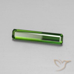 2.07 ct Green Tourmaline Stone, Natural Tourmaline in Octagon Facet Shape for Sale