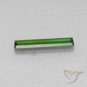 Tourmaline Gemstone in 19.3 x 3.9 mm Size for Sale, Tourmaline Stone in Medium-Dark Green Color