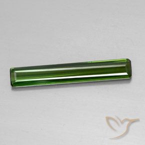2.13ct Natural Earthy Green Tourmaline, Emerald Cut, VVS-VS