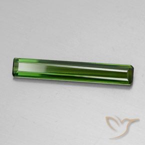 2.13 ct Green Tourmaline Stone, Natural Tourmaline in Octagon Facet Shape for Sale
