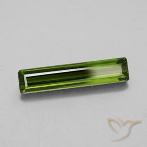 2.32 ct Green Tourmaline Stone, Natural Tourmaline in Octagon Facet Shape for Sale