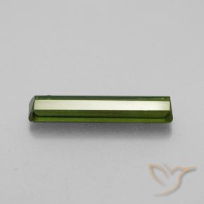 Tourmaline Gemstone in 17.9 x 3.9 mm Size for Sale, Tourmaline Stone in Medium Green Color