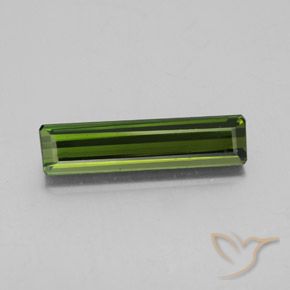 2.49ct Natural Medium Green Tourmaline, Emerald Cut, VS