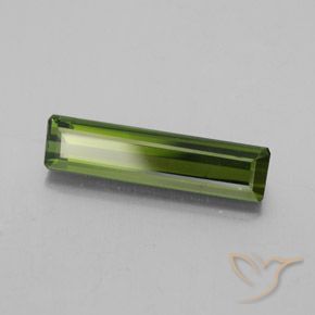 2.49 ct Green Tourmaline Stone, Natural Tourmaline in Octagon Facet Shape for Sale