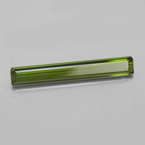 2.14 ct Green Tourmaline Stone, Natural Tourmaline in Octagon Facet Shape for Sale