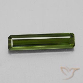 2.11ct Natural Forest Green Tourmaline, Emerald Cut, VVS