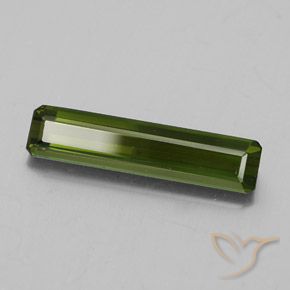 2.11 ct Green Tourmaline Stone, Natural Tourmaline in Octagon Facet Shape for Sale