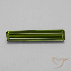 2.05 ct Green Tourmaline, 19.6 x 3.7 mm Octagon Cut From Mozambique, Photo A